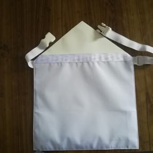 Tablier blanc maçonnique anglais Regalia EA avec double rabat et boucle à dégagement rapide avec ceinture élastique - Product Image 6