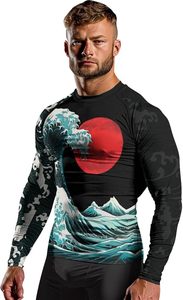 High Quality Unisex Full Sleeve Rash Guards Sublimated <b>Print</b> Breathable Design UPF50+ Quick Dry Customized Logo for Sports - Product Image 4