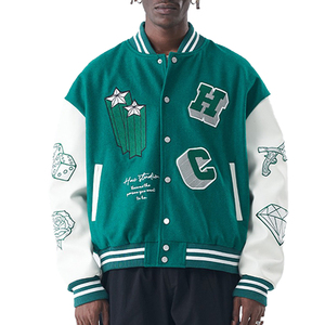 Chaquetas con logotipo de impresión Digital, venta al por mayor, de diseñador personalizado, de lana, chaqueta de equipo universitario Letterman - Product Image 1