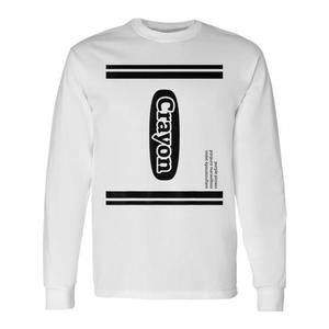 Maglietta a Maniche Lunghe Crayon Purple Pizzazz per Costume di Gruppo, Unisex per Adulti, Girocollo, per Attività Promozionali, Stampa Serigrafica - Product Image 1