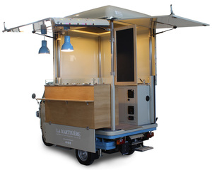 Triciclo Eléctrico para Comida, Carrito de Comida Móvil de Tres Ruedas, Resistente a la Oxidación, 5 Años de Garantía, para Café, Pizza, Tacos, Helados, Hot Dogs - Product Image 2