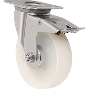 Rueda Giratoria de 200 mm de Diámetro, Capacidad de Carga de 350 kg, Placa de 135x110 mm, TECWERK - Product Image 1