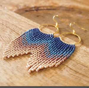 Handmade New Arrival Gift for Her Fringe Tassel <b>Earrings</b> - Gold - Long - Product Image 1