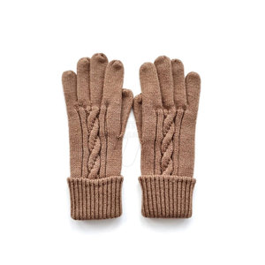 Gants tricotés de conception personnalisée de meilleurs matériaux Gants et mitaines d'hiver en laine et cachemire à bas prix Couleur personnalisée - Product Image 1