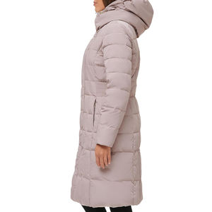 New Fashion Trendy Custom Design <b>Winter</b> Long Quilted Knitted Puffer Jacket Best Selling Custom Logo Warm <b>Women's</b> Varsity Denim - Product Image 4