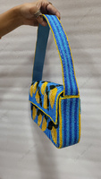 Sac à bandoulière bleu citron perlé, pochette de luxe indienne entièrement faite à la main, sac à main pour femme, grande capacité, durable, idéal pour les soirées d'été