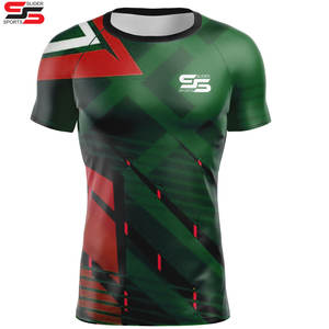 Chemise de compression personnalisée à manches courtes Logo de surf Mma Bjj Rashguards Jiu Jitsu sublimés Concevez votre propre Rash Guard personnalisé - Product Image 1