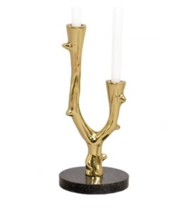 Bougeoir en métal cheval de mer doré Design élégant Ensemble unique de 2 éclairages décoratifs en laiton faits à la main pour la maison - Product Image 5