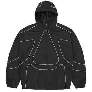 Survêtement en molleton 100 % coton réfléchissant personnalisé 2026 pour homme, respirant, séchage rapide, coupe-vent, col à capuche, motif uni, taille plus - Product Image 1