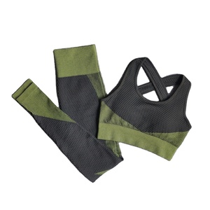 Women's Halter Cowl Neck 3-Piece Yoga Set Full-Length Seamless Spandex/Nylon Sport Gym Wear with Quick Dry & Breathable Features - Product Image 4