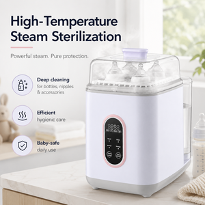Stérilisateur à vapeur électrique pour biberons, lave-biberons, stérilisateur et sécheur tout-en-un - Product Image 2