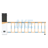 Barrière automatique AKE avec caméra ANPR, système de gestion du stationnement, écran LCD, verre trempé AG, IP54, moteur sans balais, TCP/IP