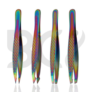 Pince à épiler inclinée en acier inoxydable, outil de précision durable pour les sourcils et l'élimination des poils incarnés du visage, unisexe pour femmes et hommes - Product Image 6