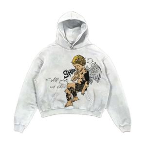 Meilleure vente Offre Spéciale à capuche vintage surdimensionné délavé à l'acide avec impression de qualité supérieure personnalisée vente en gros pour hommes - Product Image 6