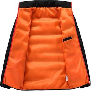 แจ็กเก็ตฤดูหนาวของผู้ชายเสื้อโค้ทบุนวมกันลมมีซิปสีทึบสำหรับเล่นกีฬาฟิตเนสเล่นกีฬา - Product Image 3