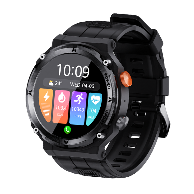 NEW Arrival C21PRO 1.39'Touch Screen Smartwatch Fitness Sports Monitor Big Battery 410mah Waterproof Outdoor Rugged Smart Watch
