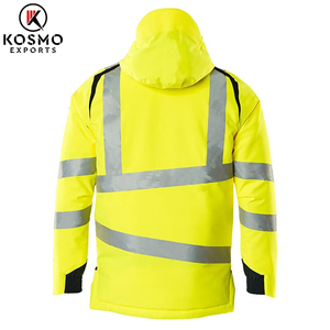 Vêtements de sécurité réfléchissants de couleur jaune vestes Softshell vêtements de travail haute visibilité orange personnalisé veste Soft Shell - Product Image 3