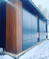 ACM Alucobond Panneaux composites aluminium noir/bois au meilleur prix