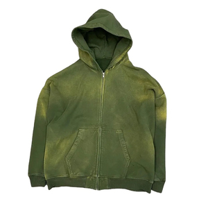 Sudaderas y sudaderas con capucha de lavado ácido de algodón personalizado Hip hop 2024 100% - Product Image 5