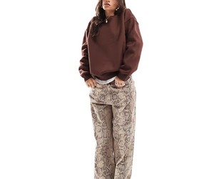 Sudadera de Mujer de Moda, Diseño Nuevo, Logotipo Personalizado, Invierno, Cómoda, Ajustada, Estilo Urbano, Color Liso, con Servicio OEM, Venta al Por Mayor - Product Image 2