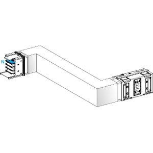 Per Schneider Electric KSA630DZCH41A Canalis-ZED Busway & Cable, Segmento B M-TO-M 630A con deviazione a destra e sinistra - Product Image 1