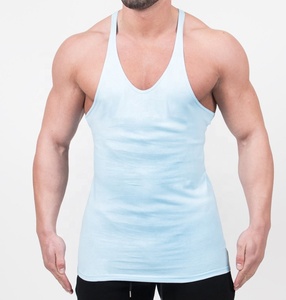 Camisetas sin mangas de algodón para gimnasio para hombre, ropa deportiva para culturismo, estampado de logotipo OEM, tejido con diamantes de imitación transpirables - Product Image 5