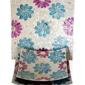 Assiette artisanale en nacre pour la présentation sur la table à manger et la décoration intérieure haut de gamme en provenance du Vietnam - Product Image 1