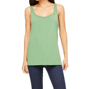 Camiseta sin mangas de Jersey transpirable personalizable de alta calidad del fabricante para mujer, Camiseta larga informal hecha en fábrica, etiqueta caliente de baja tasa - Product Image 1