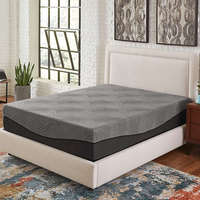 Matelas à ressorts simples avec tampon d'air Matelas en mousse à mémoire de forme en gel à ressorts Support de meubles de chambre Lit mi-ferme, hauteur 30 cm