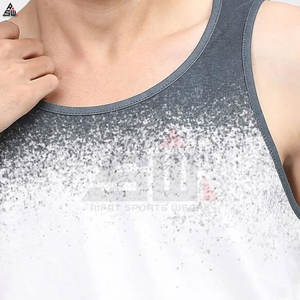 Fitness pour hommes Logo personnalisé Respirant Décontracté Séchage rapide Bambou Athlétique Musculation Vêtements de sport Sans couture Dos Gym Débardeurs - Product Image 6