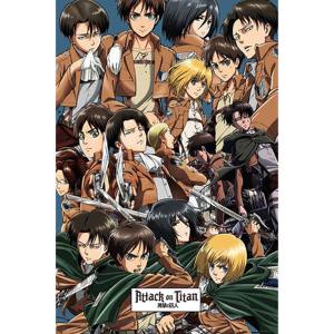 โปสเตอร์อนิเมะ Attack on Titan แบบคอลลาจ - Product Image 1