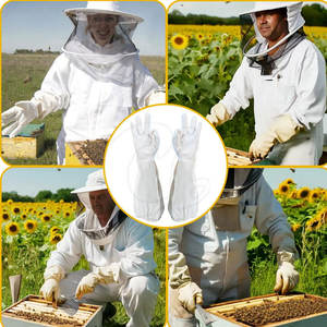 Heat Resistant Customized Beekeeping <b>Gloves</b> Professional Made Beekeeping <b>Gloves</b> For Online Sale - Product Image 5