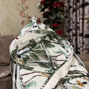 Meilleure vente Bhatyani artisanat multi-fonctionnel grand sac polochon en coton matelassé sac de sport fait à la main fermeture à glissière fourre-tout pour le Fitness - Product Image 6