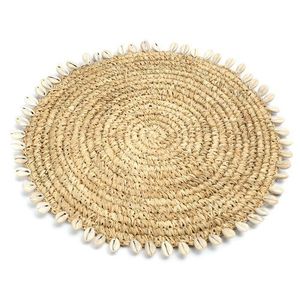 Sous-verre rond en rotin fait main de style américain, sous-verre de table pour le dîner, accessoires de décoration intérieure - Product Image 3