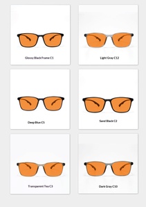 Lunettes anti-lumière bleue, lunettes bloquant la lumière bleue, verres rouges, lunettes de lecture OEM, lunettes bloquant la lumière bleue, orange - Product Image 5