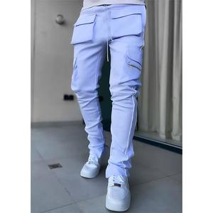 Pantalones Cargo de Lana para Hombre, Diseño Nuevo 2025, Personalizados, de Alta Calidad, Transpirables, Rectos, con Múltiples Bolsillos, Cintura Media, Modernos, con Estampado - Product Image 5