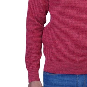 Sudadera Premium de Cuello Redondo Roja Texturizada, Cómoda, Unisex, Suave, Duradera, Elegante, Informal, Acogedora para Uso Diario - Product Image 5