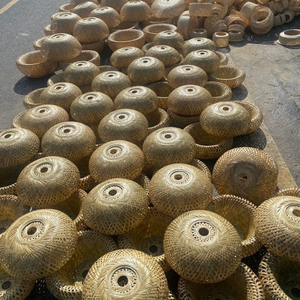 Farol de ratán personalizado-Iluminación hecha a mano para restaurante y Resort - Product Image 2