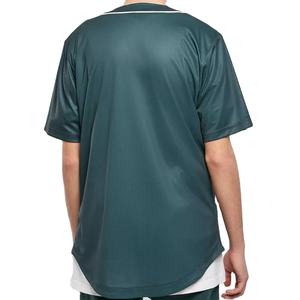 เสื้อเบสบอลคุณภาพสูง ระบายอากาศได้ดี ผลิตจากโพลีเอสเตอร์ 100% คอวี ติดกระดุมเต็มตัว พิมพ์โลโก้ด้วยเทคนิคการถ่ายเทความร้อน - Product Image 4