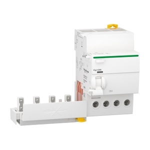 Per interruttori automatici scatolati SCHNEIDER ELECTRIC A9Q44425 Vigi IC60 4P 25A 300mA AC con blocco aggiuntivo differenziale per protezione da dispersione a terra - Product Image 1