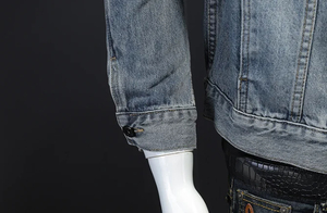 High Quality Loose Fit <b>Men</b> <b>Denim</b> <b>Jacket</b> Large Size Casual Jean Coat Spring Autumn Summer Thin Fashion Outerwear Trendy Style - Product Image 6