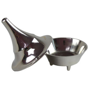 Brass <b>Incense</b> Burner with Natural Sandalwood Scent Wood <b>Cone</b> <b>Incense</b> Holder for Indoor Decor and Tableware Round Shape - Product Image 6