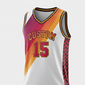 Maillot de basket-ball personnalisé pour hommes, identité d'équipe personnalisée et numéro de joueur, débardeur de sport respirant - Product Image 4