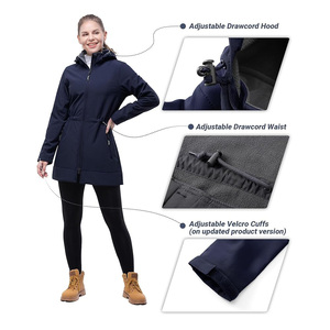 Vestes Softshell personnalisées de qualité supérieure avec options de broderie et d'impression Vestes d'hiver isolées pour les activités de plein air - Product Image 3