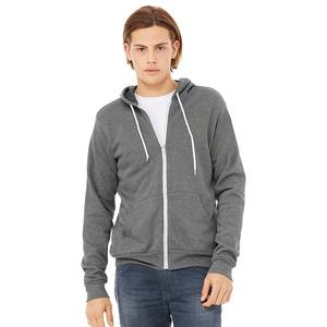 Bella Canvas Tri Blend 3739 Deep Heather Sweats à capuche unisexe avec fermeture éclair - Product Image 1