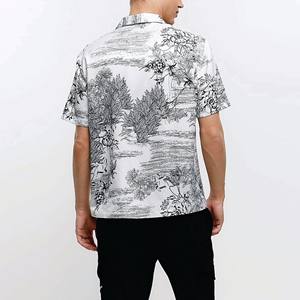 เสื้อเชิ้ตฮาวายลายดอกไม้แขนสั้นระบายอากาศสำหรับผู้ชายเสื้อฮาวายพิมพ์ลายทั่วทุกฤดูสำหรับวันหยุดชายหาดในฤดูใบไม้ร่วง - Product Image 1