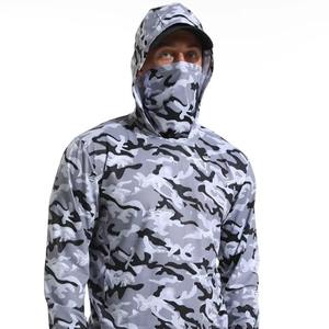 Personalizado bajo MOQ sublimación Impresión de secado rápido poliéster rendimiento pesca Sudadera con capucha UPF 50 camisa de pesca con capucha - Product Image 1