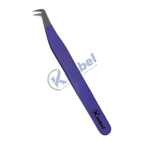 Pince à épiler professionnelle personnalisable en acier inoxydable avec embout en fibre Emballage personnalisé - Product Image 5