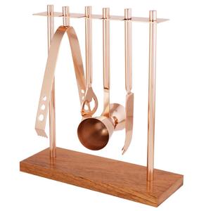 Juego de herramientas de barra de metal de alta calidad al por mayor con soporte al mejor precio para Home Hotel Luxury Bar Tool Kit - Product Image 1