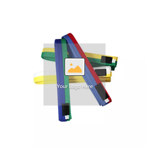 Cinturón de Karate de tela de algodón de alta calidad, nuevo diseño con característica antideslizante, cinturón de artes marciales colorido a precio - Product Image 2